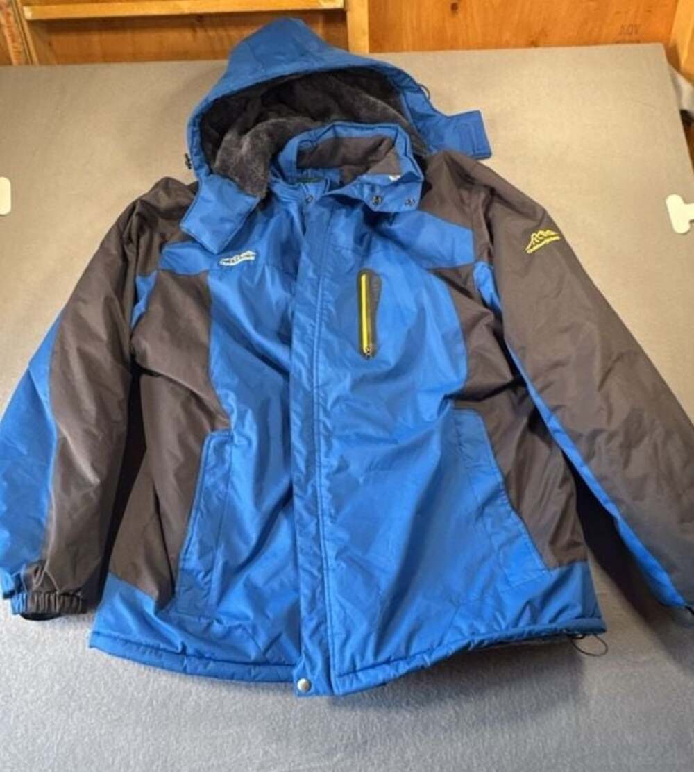Outdoor Sport Oscillator Series Waterproof Fleece Lined Winter Ski Jacket Blue G